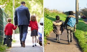 Walking to school alone can be good for a child's sense of independence, but they need to learn to do it safely