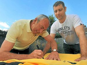 Supporting image for story: Bridgnorth Wolves fan gets Wembley heroes to boost Severn Hospice charity