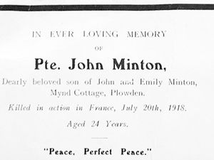 Supporting image for story: Quest to find family of fallen Shropshire Great War soldier