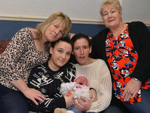 Supporting image for story: Baby Heidi is the fifth generation for the Taylor family