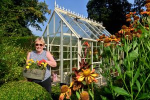 Poor weather affected Sue and Eric Harrison's open garden event