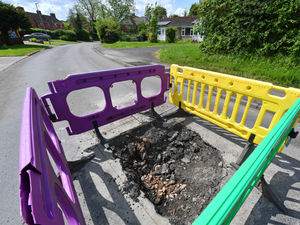 Supporting image for story: 'This huge pothole and mad diversion down narrow lanes are leaving older drivers terrified'