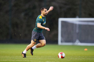 Wolves players at Compton - Norwich preparations (Getty)