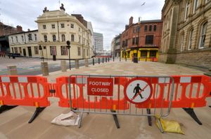 The area was closed as far as the Wolverhampton Magistrates Court