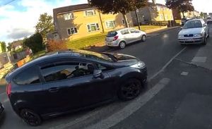 The vehicle was being driven on clones plates, and was later seized for having no insurance 