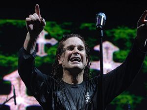 Ozzy Osbourne performing on stage in London