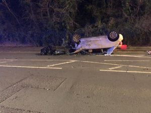 The fire service shared pictures of the incident. Picture: Bridgnorth Fire Station.