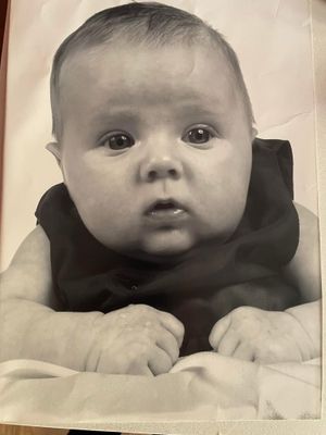 Lily-May Vaughan when she was a baby