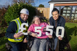 Ceri Davies met with Miller Homes staff at the developer’s Astley Croft development in Stourport