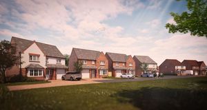 A CGI artistic impression of what the proposed scheme would look like. off Teal Drive in Ellesmere. Picture: Shropshire Homes