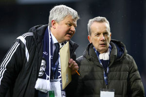 Adrian Chiles with pal Frank Skinner