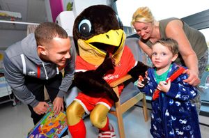  Lisa Holwell and Brody Ramsden, 2, from Shelfield