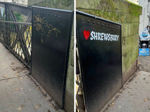 Supporting image for story: Shropshire's clean-up hero strikes again replacing bridge graffiti with his 'own tag'