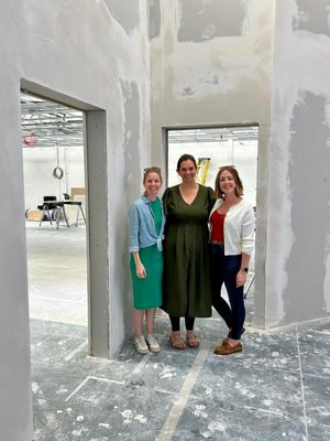 Kate Apperley, Samantha Brailey and Anley Baker, are getting ready to open up a new vets in Newport