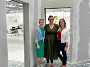 Kate Apperley, Samantha Brailey and Anley Baker, are getting ready to open up a new vets in Newport