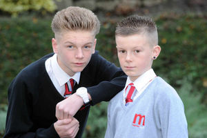 Keiran Matthews and his brother Callum
