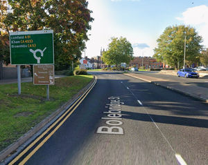 Bolebridge Street, Tamworth, near to where the incident took place