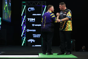 Luke Littler has won all 10 of his matches at the Mr Vegas Grand Slam of Darts in Wolverhampton (Picture: Kieran Cleeves/PDC)