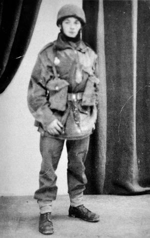 Tom Hicks, aged 23, in Boufarik, Algeria, in 1942. 