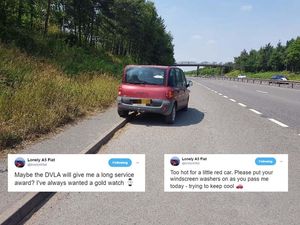 Supporting image for story: 'Does my bumper look big in this?' - Meet the car left abandoned on Shrewsbury's A5 which has its own Twitter account