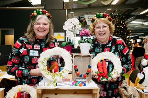 Kathryn Davies and Helen Mogg from Rather Lovely based in Shrewsbury at the Shropshire Handmade and Creative Market.