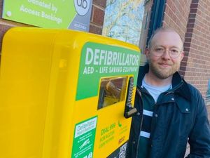James Austin, head of development at Access Bookings with the new defibrillator