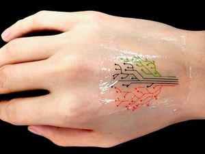 Supporting image for story: Engineers create ‘living tattoo’ that responds to the environment