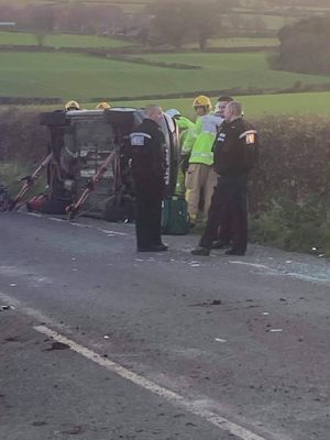 The crash happened on the A458. Photo: Bridgnorth Fire Station