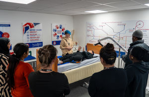 Fairway and Embark teams during training