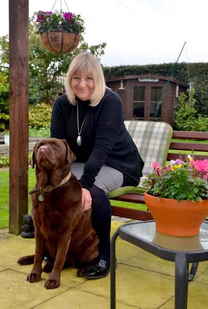 Councillor Ann Hartley and her dog, Mocha