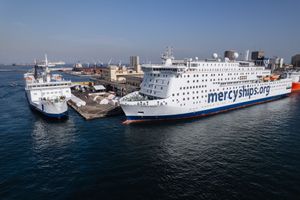 Over the past year, 158 volunteers from the UK have served with Mercy Ships on board the world’s two largest non-governmental hospital ships, the Africa Mercy and the Global Mercy.