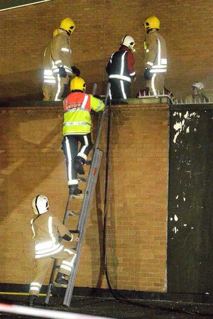 It was a 'complex' fire to fight, according to senior crew members