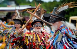 The Shropshire Bedlams Morris perform