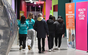 Student ambassadors take visitors on a personalised tour of the campus
