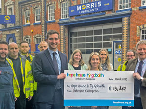 Supporting image for story: Shrewsbury companies raise more than £13,800 for Hope House