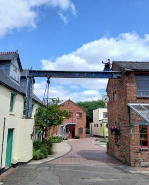 The gantry crane will be painted blue