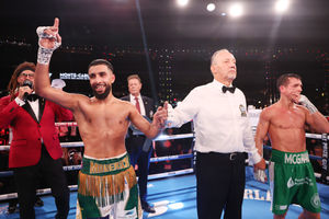 Monte Carlo, UK: Shabaz Masoud v Peter McGrail, IBO World & Vacant EBU European Super Bantamweight Title Fight.
6 December 2025
Picture By Mark Robinson Matchroom Boxing
Shabaz Masoud wins
