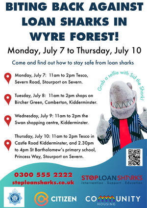 Stop Loan Sharks are holding a week of action in Wyre Forest