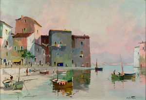 Santa Margarita, Italy’ by Cecil Rochford Doyly-John sold for £2,800.
