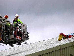Supporting image for story: Skydiver rescue - in pictures