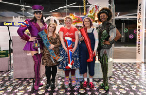 Kinky Boots cast at Birmingham Bullring and Grand Central. Picture by: Simon Hadley