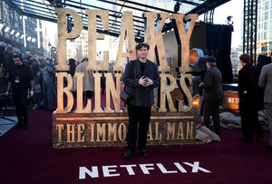 Tom Duke attending the global premiere for Peaky Blinders: The Immortal Man at Symphony Hall, Birmingham. Photo: Jacob King/PA Wire