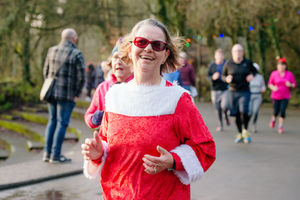 There was festive fun at the Telford Parkrun