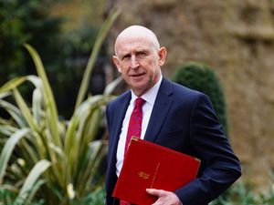 Defence Secretary John Healey arriving in Downing Street, London