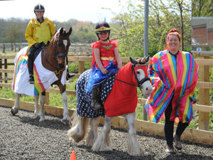 Supporting image for story: Fancy dress riding challenge in Staffordshire raises money for charity