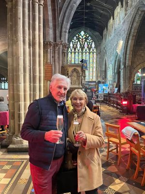 Customers enjoying a glass of fizz at last year's event