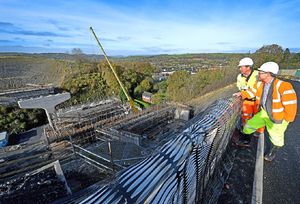 Work on the Newtown bypass