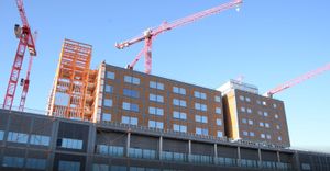 Work has come to a halt at the Midland Metropolitan Hospital site, and it could be weeks or longer before it starts up again