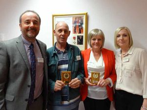 Supporting image for story: Awards for Beacon Centre for the Blind volunteers