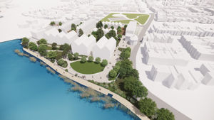 CGI of the Tower Ballroom site